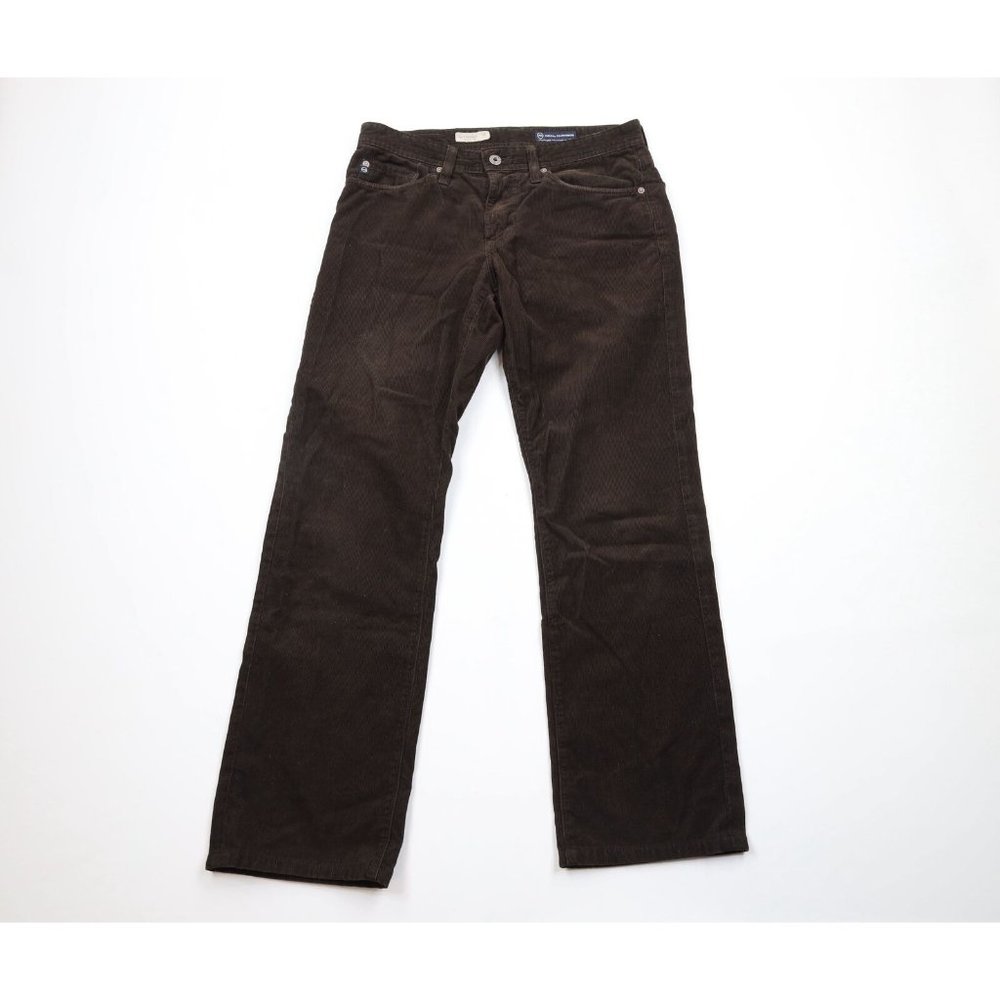 Adriano Goldschmied Womens 29 Faded Protege Straight Leg Corduroy Pants Brown